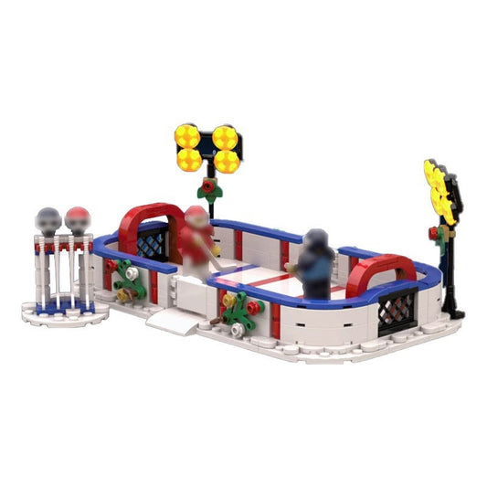 Hockey Stadium MOC Building Kit | Winter Village Sports Architecture - 1