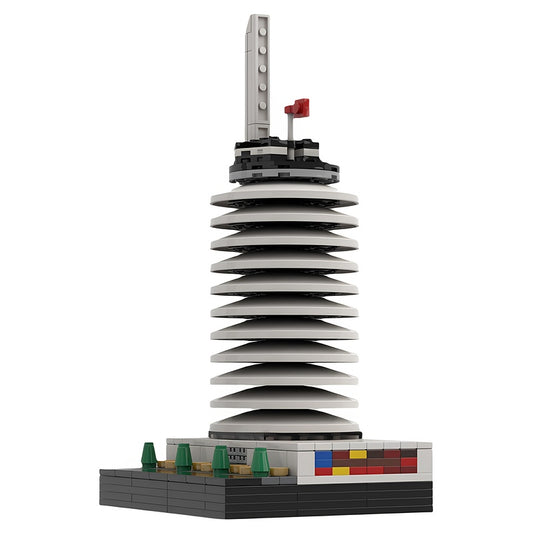 Hollywood Circular Music Tower 1:650 MOC Building Kit - 1