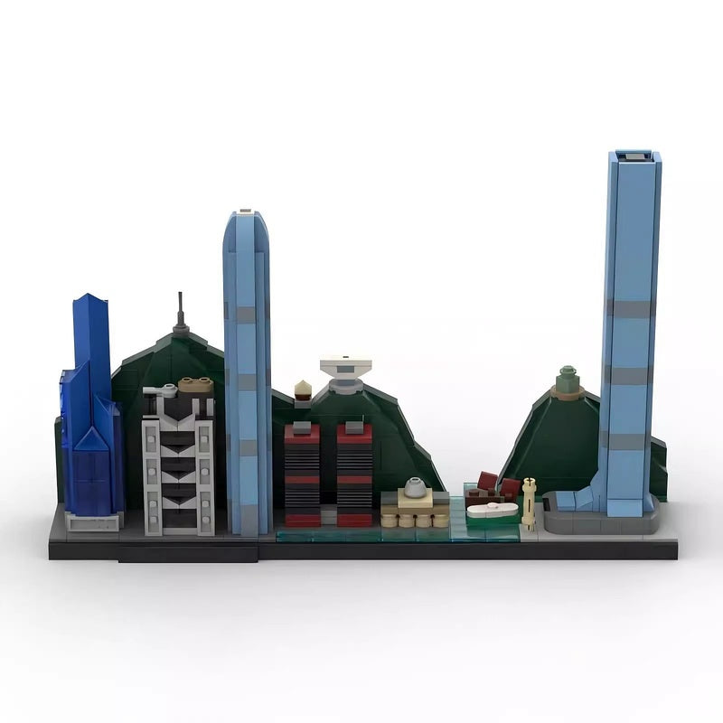 Hong Kong Skyline Building Kit | LEGO-Compatible MOC - 1