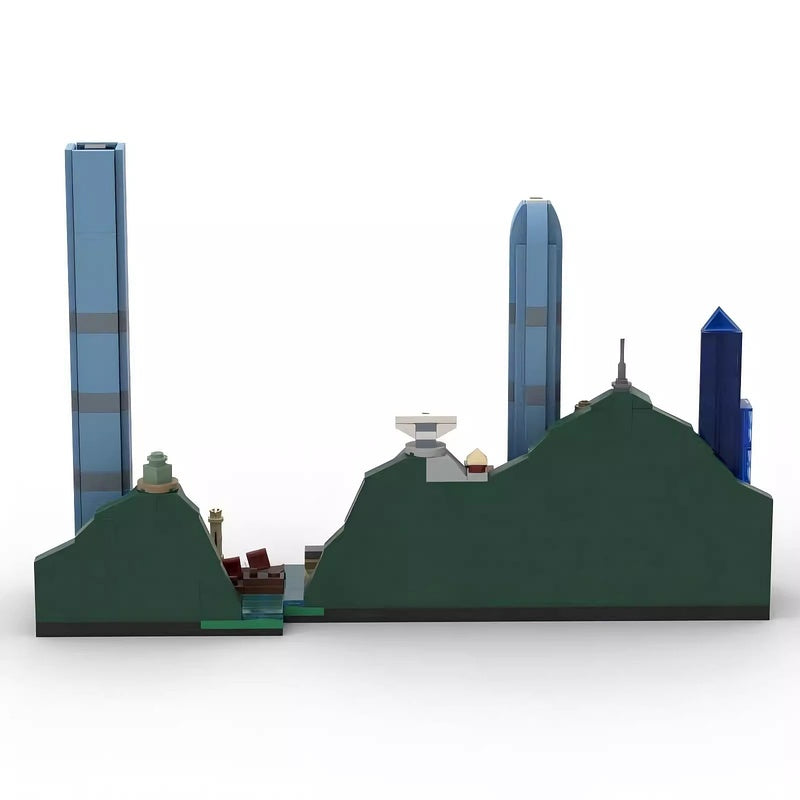Hong Kong Skyline Building Kit | LEGO-Compatible MOC - 4