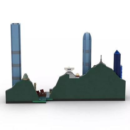 Hong Kong Skyline MOC Building Kit | City Architecture Display Model - 8
