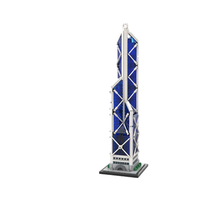 Hong Kong Triangular Skyscraper 1:800 MOC Building Kit - 1