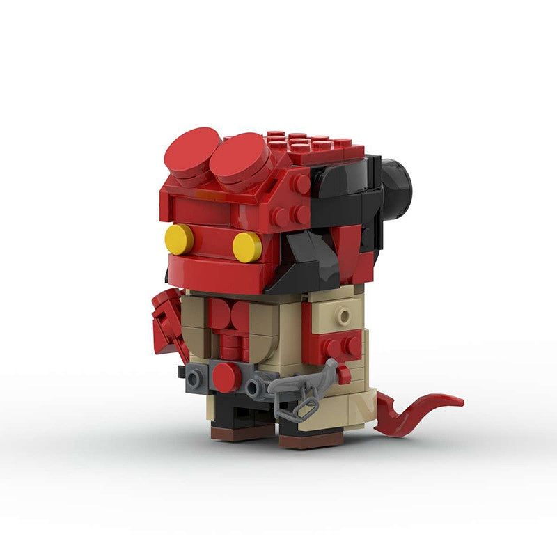 Horned Red Supernatural Anti-Hero BrickHeadz Building Kit | LEGO-Compatible MOC - 2
