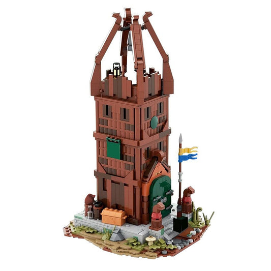 Horse Lord Watchtower MOC Building Kit | Medieval Castle Tower Model - 1