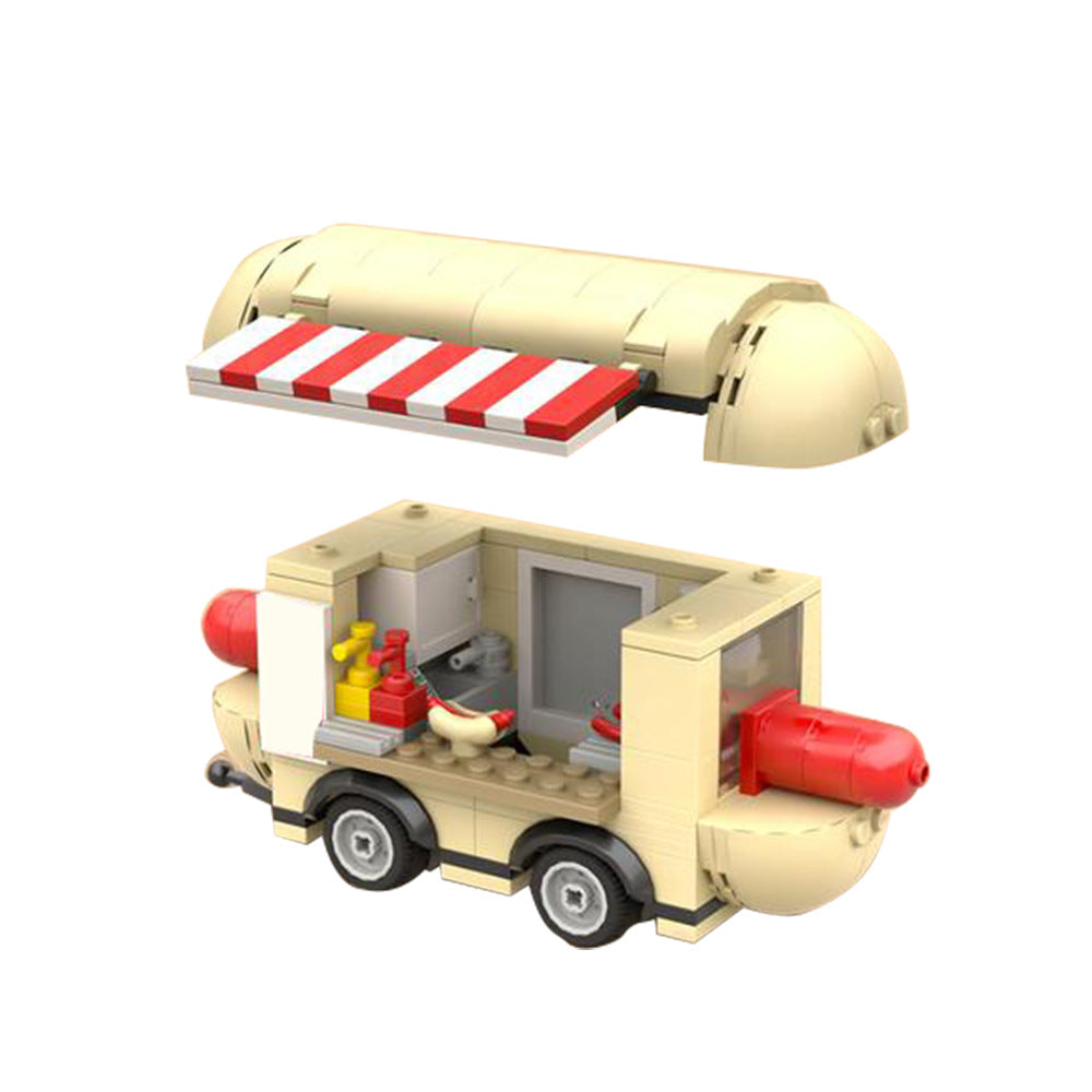 Hotdog Trailer Building Kit | LEGO-Compatible MOC - 1