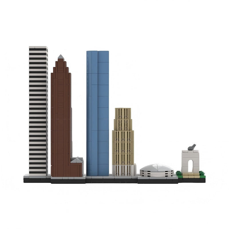 Houston Texas Skyline MOC Building Kit | City Architecture Display Model - 3