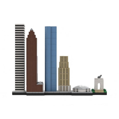 Houston Texas Skyline MOC Building Kit | City Architecture Display Model - 3