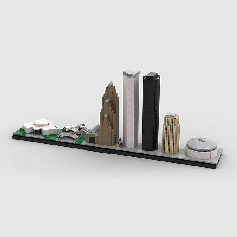 Houston Texas Skyline MOC Building Kit | City Architecture Display Model - 8