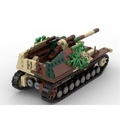 Hummel Self-propelled Gun Building Kit | WWII | Compatible MOC - 4