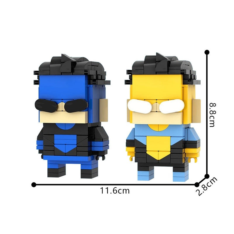 Indestructible Hero MOC Cube Character Building Kit | Warrior Figure Model - 3