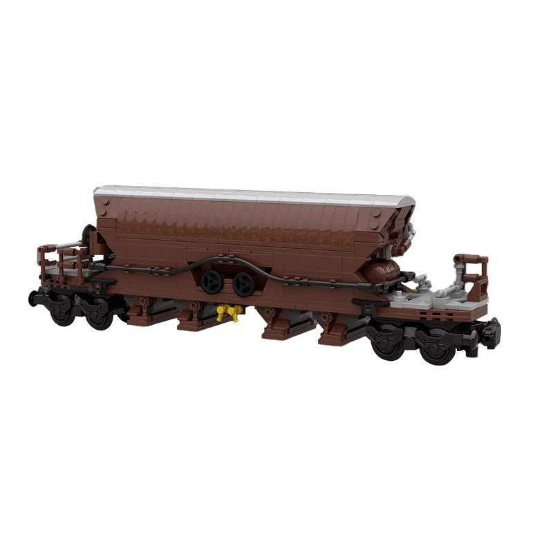 Industrial Hopper Wagon MOC Building Kit | 611-Piece Precision Railway Model - 4