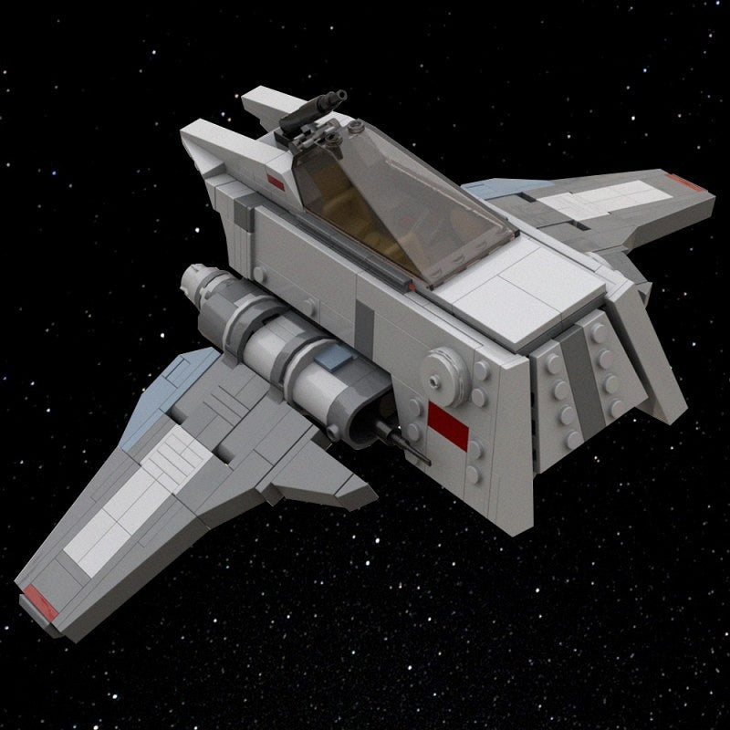 INT-3 Omen Galactic Royal Guard Starfighter Building Kit | LEGO-Compatible MOC - 2