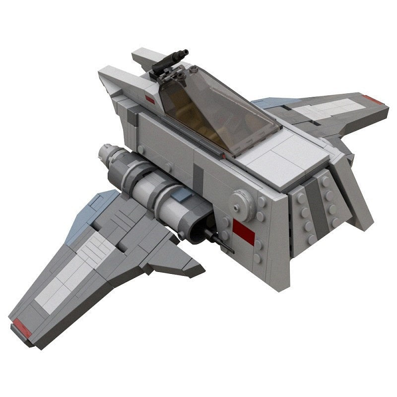 INT-3 Omen Royal Guard Starfighter MOC Spacecraft Building Kit - 1