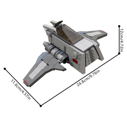 INT-3 Omen Royal Guard Starfighter MOC Spacecraft Building Kit - 4