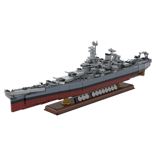 Iowa Class Battleship MOC Building Kit | USS Missouri Naval Model - 1