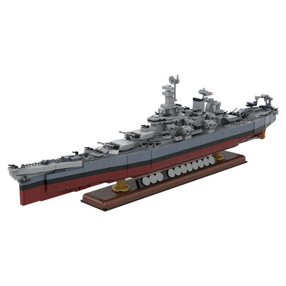 Iowa Class Battleship MOC Building Kit | USS Missouri Naval Model - 3