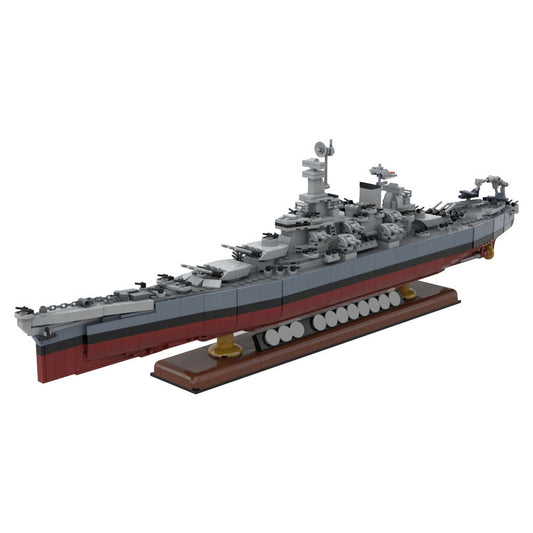 Iowa Class Battleship USS Missouri Building Kit | LEGO-Compatible MOC - 1