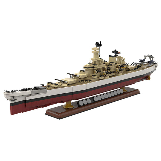 Iowa Class Battleship USS Wisconsin Building Kit | LEGO-Compatible MOC - 1