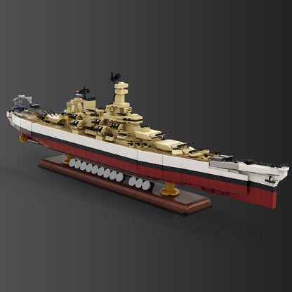 Iowa Class Battleship USS Wisconsin Building Kit | LEGO-Compatible MOC - 2