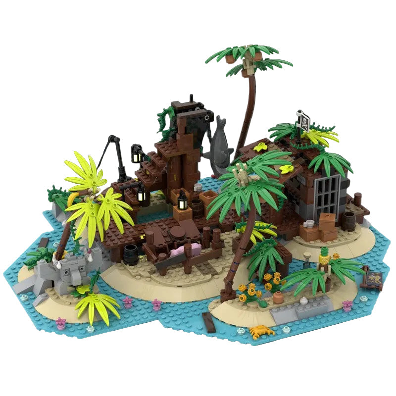 Islands of Pirate Shipwreck Bay Building Kit | LEGO-Compatible MOC - 2