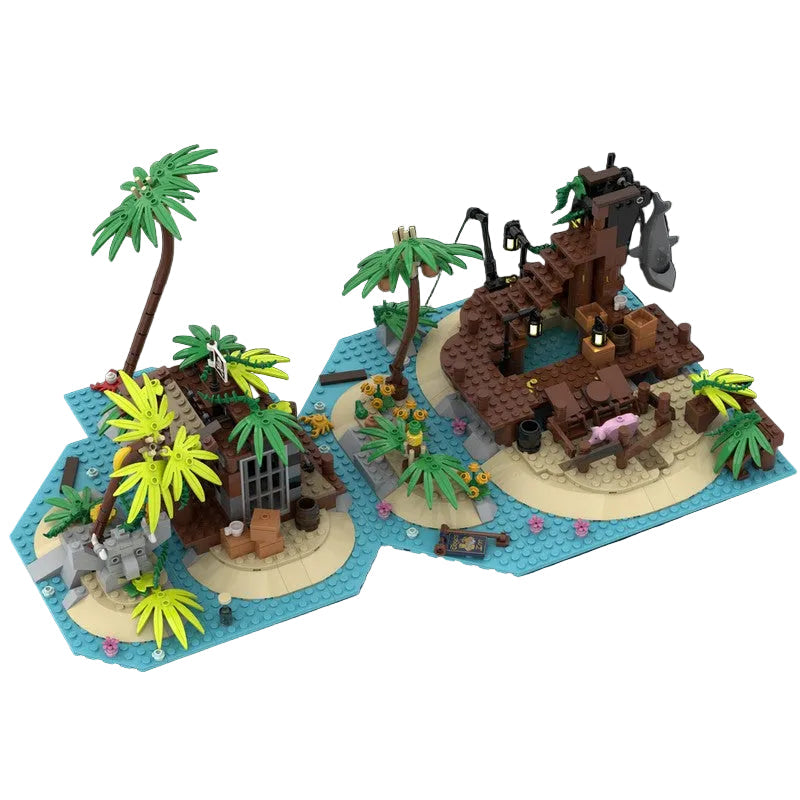 Islands of Pirate Shipwreck Bay Building Kit | LEGO-Compatible MOC - 3