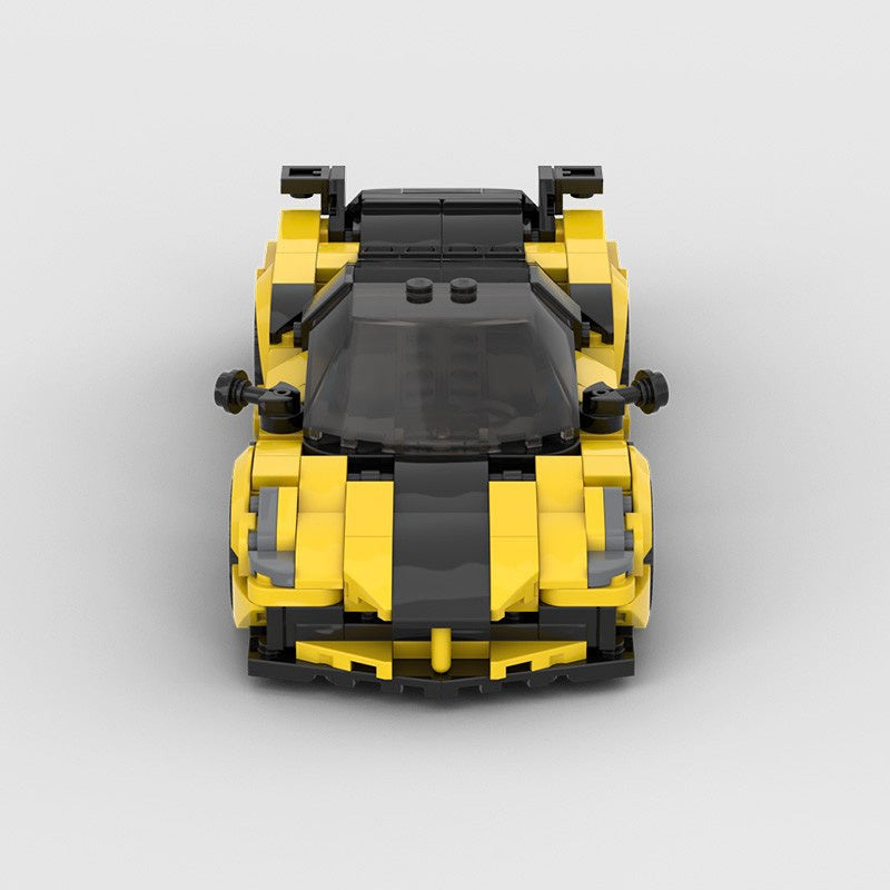 Italian 4XX Siracusa Aggressive Styling Custom Sports Car Building Kit | LEGO-Compatible MOC - 2
