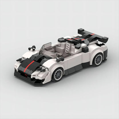 Italian C12 Hypercar Speed Racing Car Building Kit | 8-Wide LEGO-Compatible MOC - 2