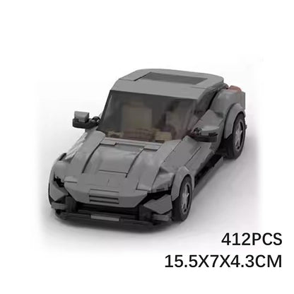 Italian GT Coupe V8 Sports Car Building Kit | 8-Stud LEGO-Compatible MOC - 2