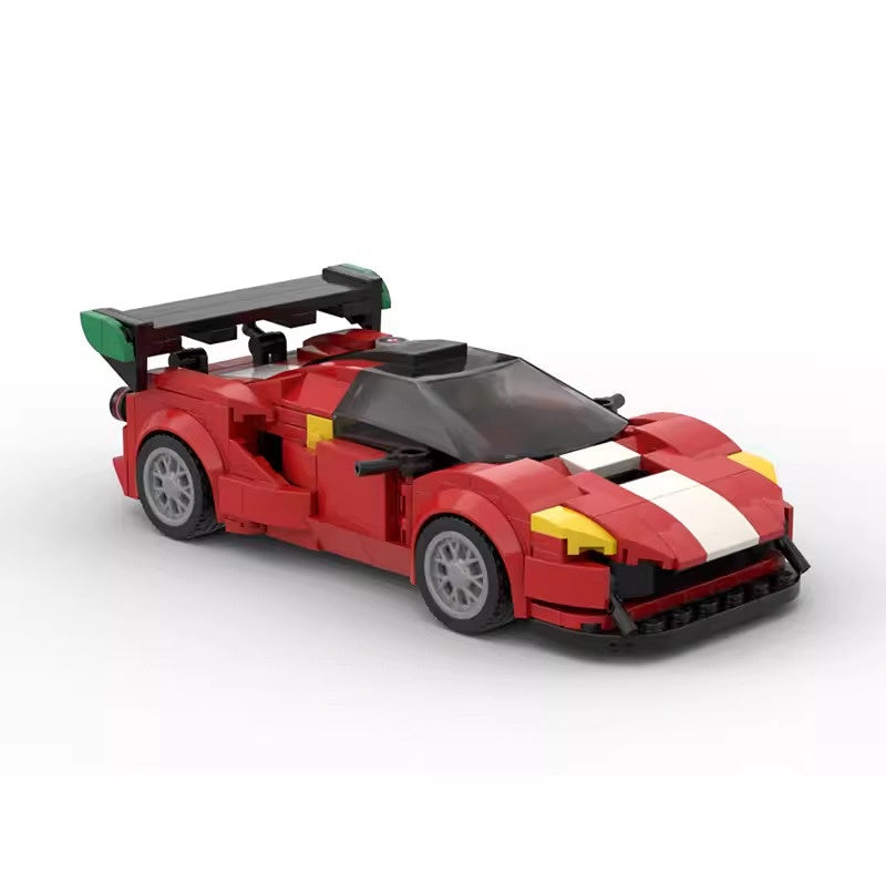 Italian GT3 V8 Turbo Racing Car Building Kit | LEGO-Compatible MOC - 1