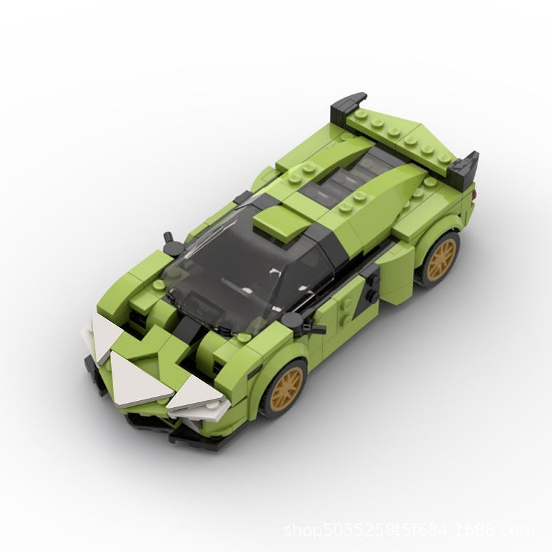 Italian Hybrid Supercar MOC Building Kit | Exotic Vehicle Model - 4