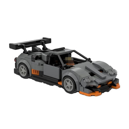 Italian Hypercar with Gullwing Doors Building Kit | 8-Wide LEGO-Compatible MOC - 2