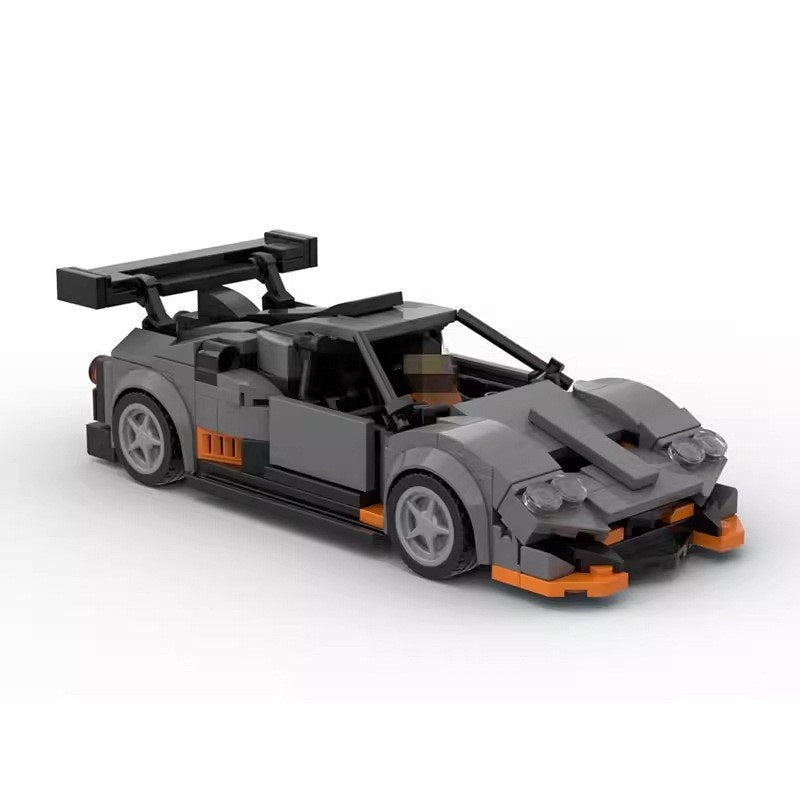 Italian Hypercar with Gullwing Doors Building Kit | 8-Wide LEGO-Compatible MOC - 3