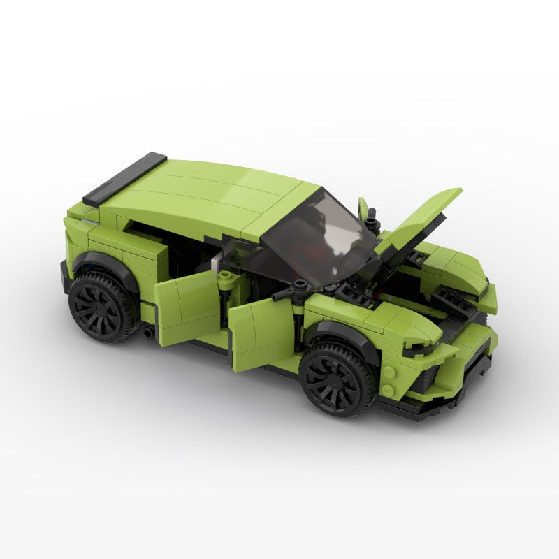 Italian Luxury SUV and Supercar Trailer Building Kit | LEGO-Compatible MOC - 3