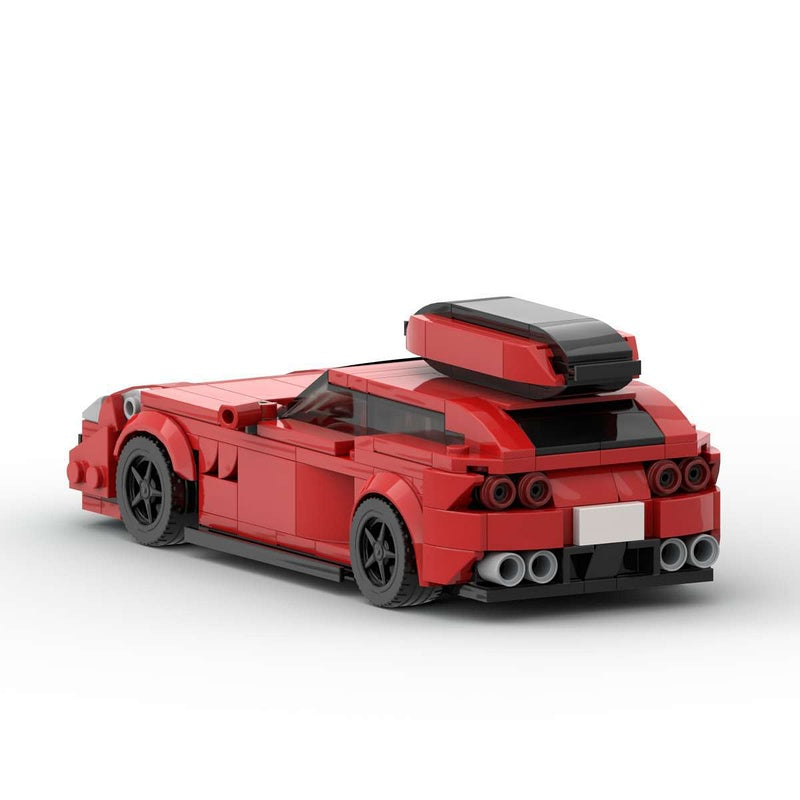 Italian Luxury V12 GT Sports Car Building Kit | LEGO-Compatible MOC - 4