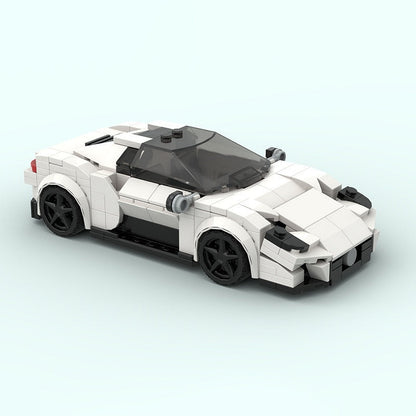 Italian MC-Style Mid-Engine Hypercar MOC Building Kit | 8-Wide Vehicle Model - 2