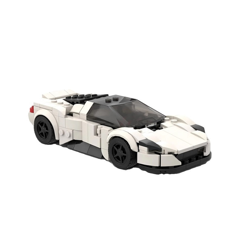 Italian Mid-Engine Supercar Building Kit | 8-Wide LEGO-Compatible MOC - 2