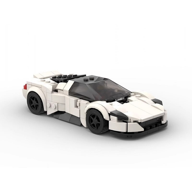 Italian Mid-Engine Supercar MOC Building Kit | 8-Wide Vehicle Model - 2