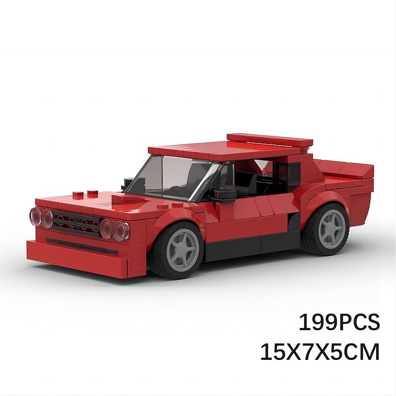 Italian Rally 131 Retro Racer MOC Building Kit | Classic Racing Car Model - 6
