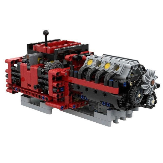 Italian Supercar 8 Speed Gearbox MOC Mechanical Vehicle Building Kit - 1