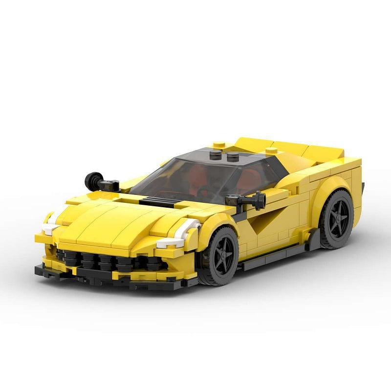 Italian Turbo Sports Coupe MOC Building Kit | Front-Engine Vehicle Model - 1