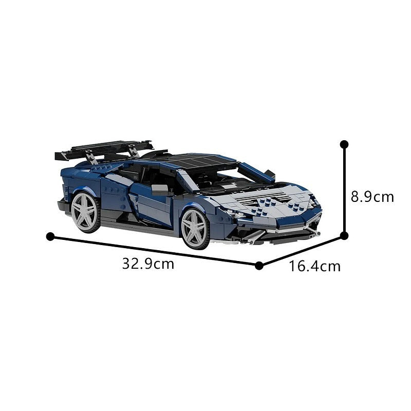 Italian V10 STO Track Supercar MOC Building Kit | Vehicle Model - 3