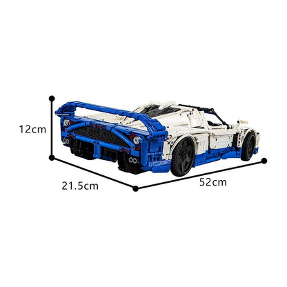 Italian V12 GT Hypercar MOC Building Kit | 1:10 Scale Vehicle Model - 3