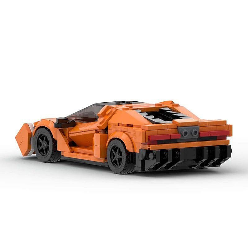 Italian V12 Hybrid Supercar MOC Building Kit | Dual Clutch Vehicle Model - 4