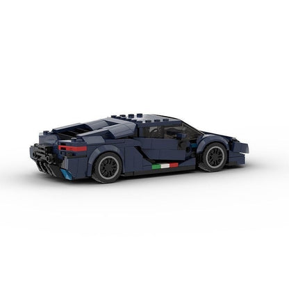 Italian V12 Hypercar MOC Building Kit | Supercar Vehicle Model - 2