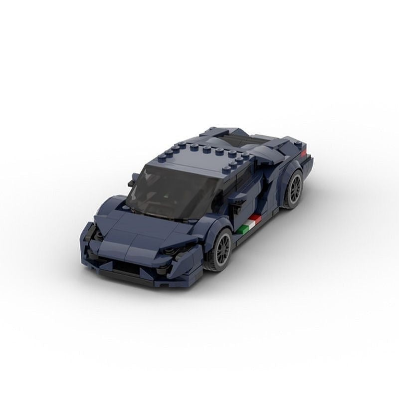 Italian V12 Hypercar MOC Building Kit | Supercar Vehicle Model - 3