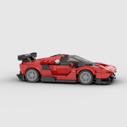 Italian V12 Track Hypercar Building Kit | LEGO-Compatible MOC - 2