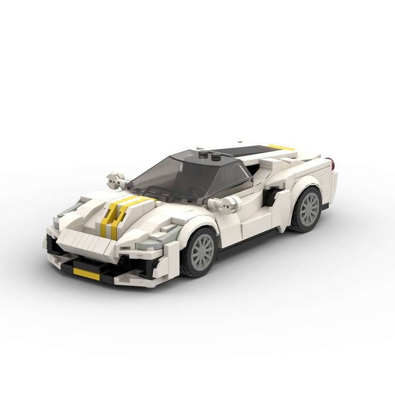 Italian V8 Performance Sports Racing Car Building Kit | LEGO-Compatible MOC - 5