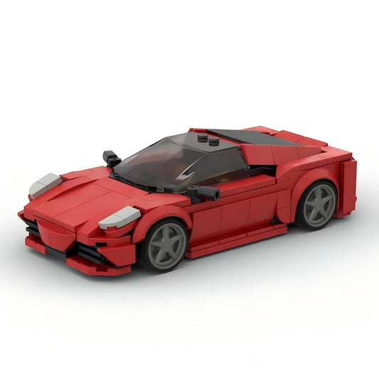 Italian V8 Track Supercar Building Kit | LEGO-Compatible MOC - 1