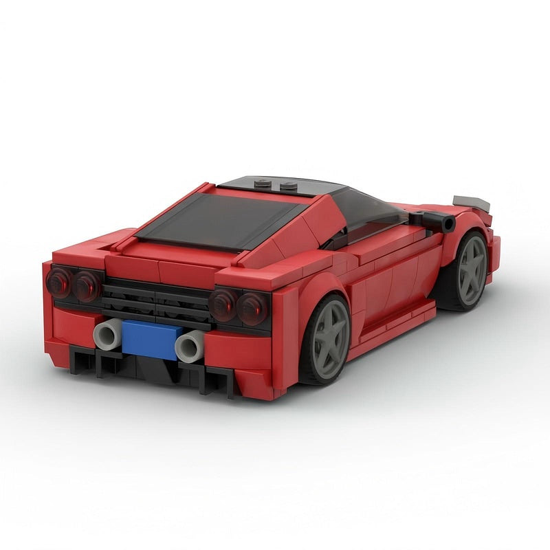 Italian V8 Track Supercar Building Kit | LEGO-Compatible MOC - 2