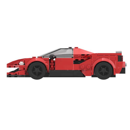 Italian V8 Tri-Motor PHEV Hybrid Hypercar Building Kit | LEGO-Compatible MOC - 2